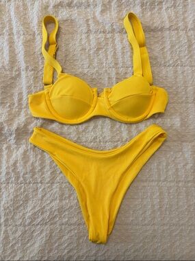 Yellow bikini